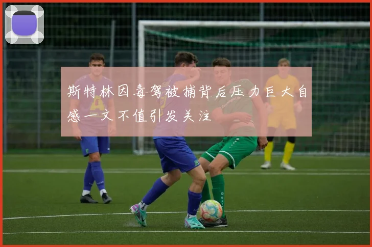 斯特林因毒驾被捕背后压力巨大自感一文不值引发关注